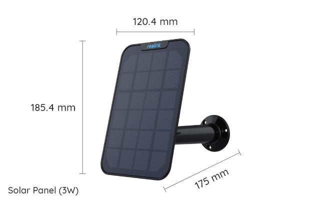 Reolink - Security Camera Solar Panel 3W - Black