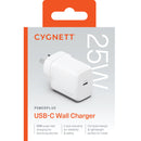 Cygnett - PowerPlus 25W USB-C PD Fast Wall Charger - White