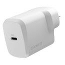 Cygnett - PowerPlus 30W USB-C PD GaN Fast Wall Charger - White