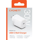 Cygnett - PowerPlus 30W USB-C PD GaN Fast Wall Charger - White