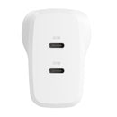 Cygnett - PowerPlus 35W Dual Port USB-C PD Fast Wall Charger - White