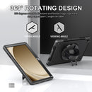 Generic Rugged Samsung Galaxy Tab A9+ (11") Case Black - Built-in-Kickstand, Adjustable Hand Strap, Pen Holder, DropProof, ShockProof