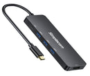 Simplecom - CH540 USB-C 4-in-1 Multiport Adapter Hub USB 3.0 HDMI 4K PD