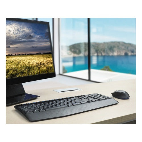 Logitech MK345 Wireless Keyboard & Mouse Combo Full Size 12 Media Key Long Battery Life Comfortable