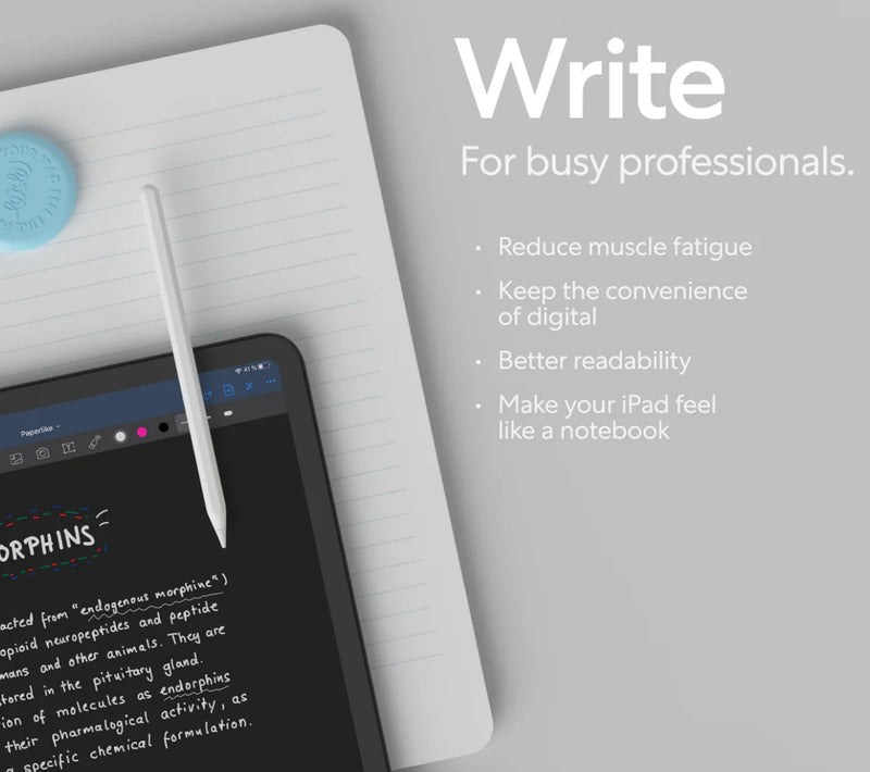 Paperlike Screen Protector for Writing & Drawing - iPad Pro 12.9" (Gen 3, 4, 5) (x2 pack)