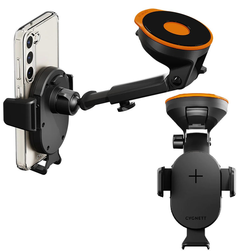 Cygnett - EasyMount Universal Car Window or Dash Extendable Mount - Black