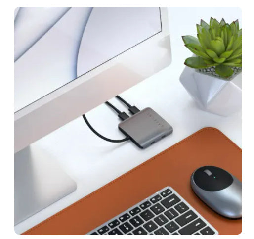 Satechi Aluminium 4 Port USB-C Hub (Space Grey)