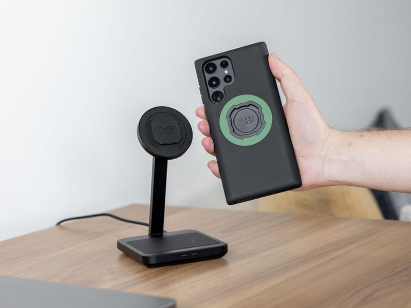 Quadlock - Dual Desk Mount Wireless Charger