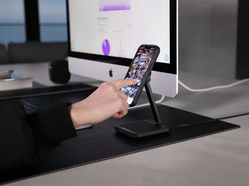 Quadlock - Dual Desk Mount Wireless Charger