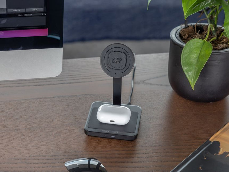 Quadlock - Dual Desk Mount Wireless Charger