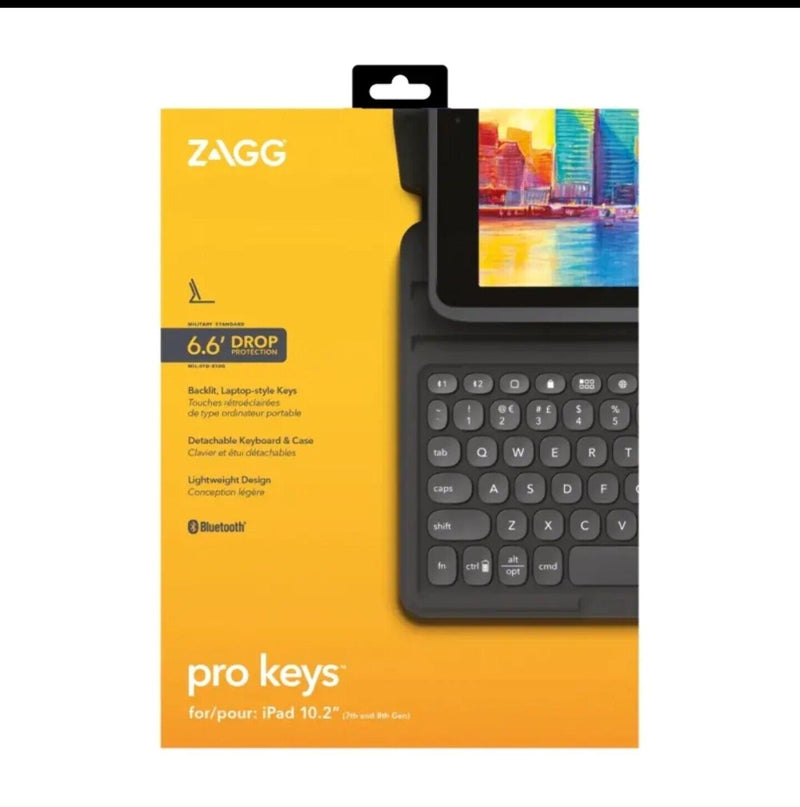 Zagg - Pro Keys Keyboard + Case - iPad 7 / 8 / 9