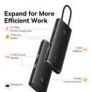 Baseus - Lite Series 5-Port Type-C HUB Docking Station (Type-C to HDMI+ 3 x USB-A + USB-C) - Black