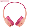 Belkin - SoundForm Mini Wireless On-Ear Headphones for Kids - Pink