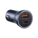 Baseus - Golden Contactor Pro Dual Fast Charger Car Charger USB-A+C 40W -Dark Gray