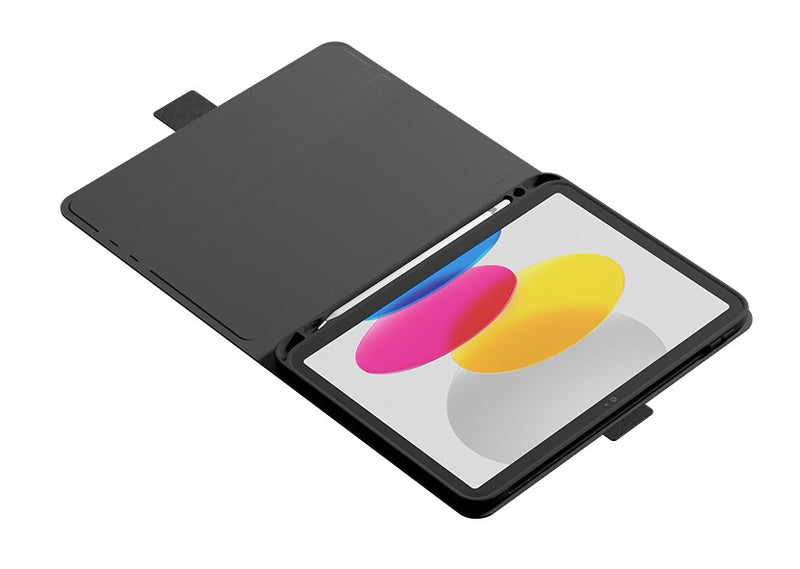 Cygnett - TekView Apple iPad (10.9") (10th Gen) Case - Grey/Black Apple Pencil Holder, 360° Protection, Multiple Viewing Angles, Slimline