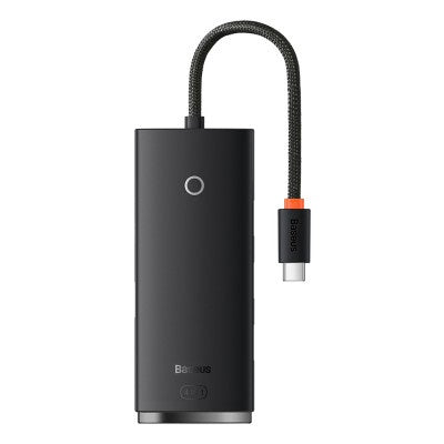 Baseus - Lite Series 4-Port Type-C HUB Adapter (Type-C to USB 3.0*4) 25cm - Black