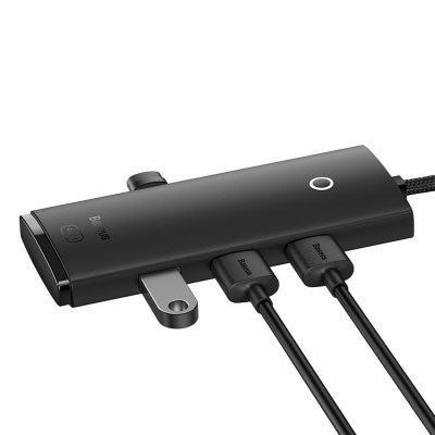 Baseus - Lite Series 4-Port Type-C HUB Adapter (Type-C to USB 3.0*4) 25cm - Black