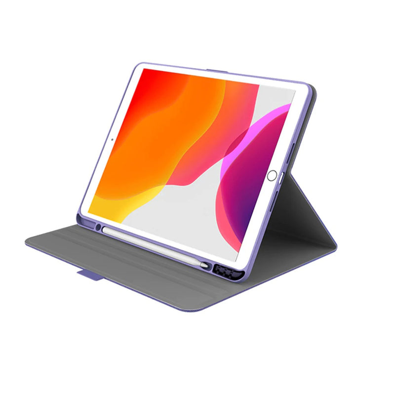 Cygnett - TekView Slimline Apple iPad 10.2" Case with Apple Pencil Holder - Purple/Grey