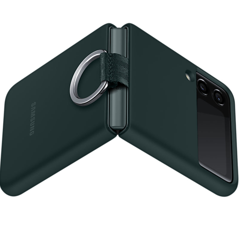 Samsung Flip 3 - Cover w/Ring - Green