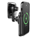 Cygnett - MagDrive Magnetic Car Vent Mount, Adjustable Secure Hook, Magnetic Ring, MagSafe Compatible, 360˚ Rotating Arm