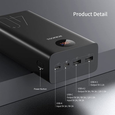 Romoss - Powerbank - 40000mAh - Black