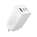 Baseus - GaN5 Pro Fast Charger 2xUSB-C 1xUSB 65W  Moon White