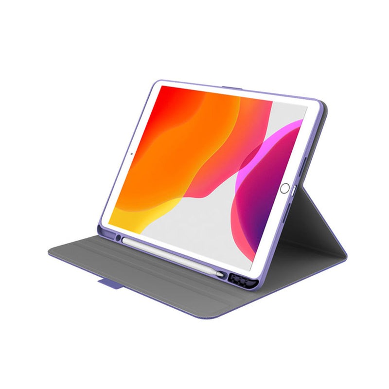 Cygnett TekView Slimline Apple iPad 10.2" Case with Apple Pencil Holder - Purple/Grey